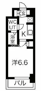 ワールドアイ阿波座WEST【8階】の間取り