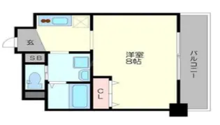 プランドール江戸堀レジデンス【8階】の間取り