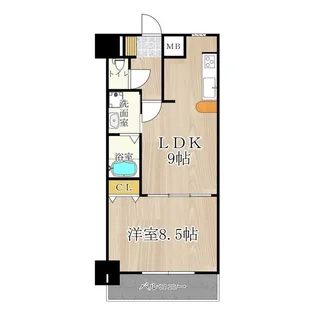 メゾン・デ・ノムラ島之内【8階】の間取り