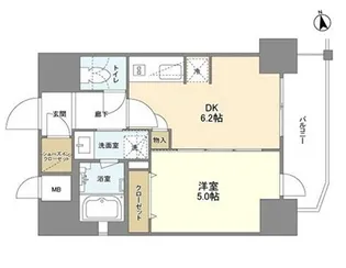 エステムコート北堀江Ⅱ【11階】の間取り