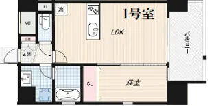 ALZA KITAHORIE【4階】の間取り