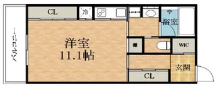 リビオライズID大手前西【9階】の間取り