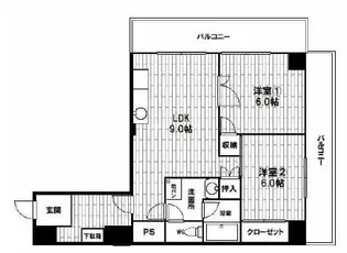 シティハウス京町堀【3階】の間取り