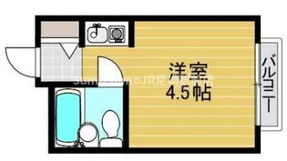 ピュア立花【1階】の間取り