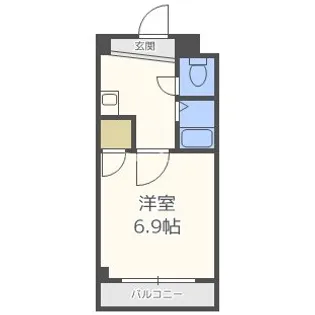 フォレストスクエア西長堀【5階】の間取り