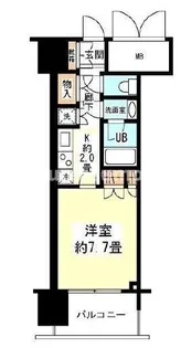 アンビエンテ四ツ橋【6階】の間取り