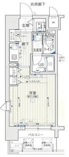 ジュネーゼグラン心斎橋東【10階】の間取り