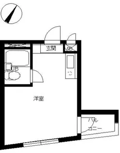スカイコート中目黒【4階】の間取り