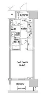 コンフォリア心斎橋EAST【11階】の間取り