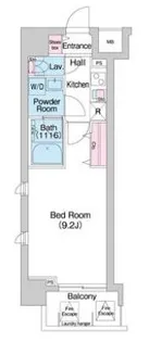 コンフォリア京町堀【5階】の間取り