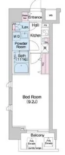 コンフォリア京町堀【3階】の間取り