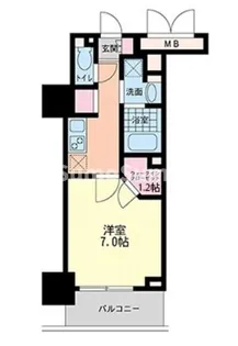 ハビテ靱センターコート【11階】の間取り
