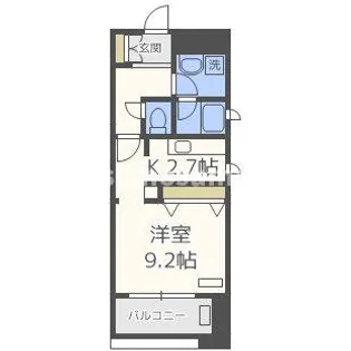 KAISEI江戸堀【9階】の間取り