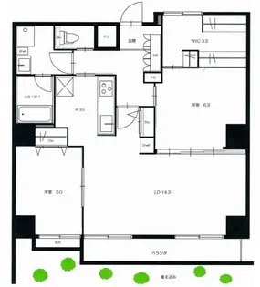 シャインウェル丸央2166【2階】の間取り