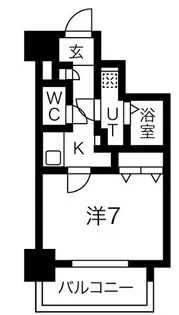 ワールドアイ大阪ドームシティⅡ【7階】の間取り