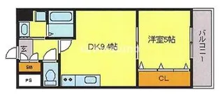 メゾンシャクティー【7階】の間取り