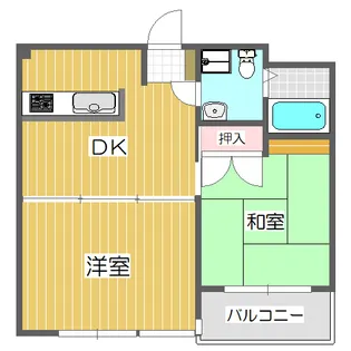 ラ・パレス桜川【5階】の間取り