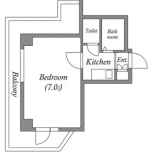ドミール堺筋本町【5階】の間取り