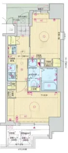 エステムプラザ難波EASTⅡブレスト【4階】の間取り