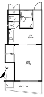 グリーンハイツ山水【1階】の間取り