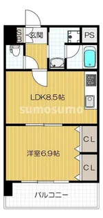 サザンパークス【5階】の間取り