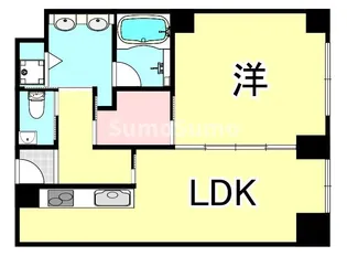 おおきに東心斎橋ビル【9階】の間取り