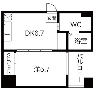 ZERO千代崎【9階】の間取り