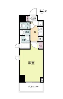 QCフラット北堀江【10階】の間取り