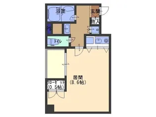 ペルル芦屋【2階】の間取り