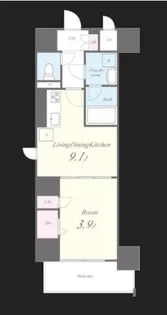BROU上町台【8階】の間取り