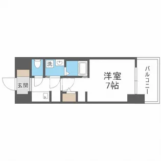 SーRESIDENCE難波大国町TRES【2階】の間取り
