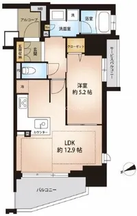 プレサンスロジェドーム前【2階】の間取り