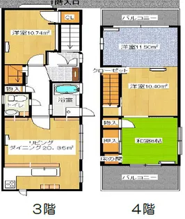 谷町長堀コートの間取り