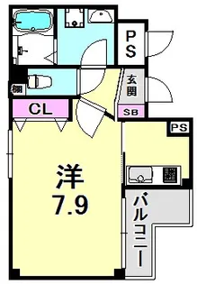エル西宮【10階】の間取り