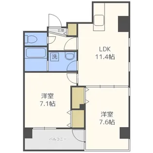 ヴェスタ堀江【5階】の間取り