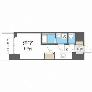 エスリードレジデンス大阪本町【6階】の間取り