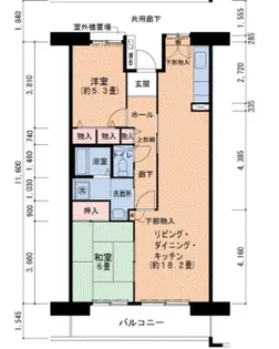 ルネシティ西宮津門 3号棟【7階】の間取り