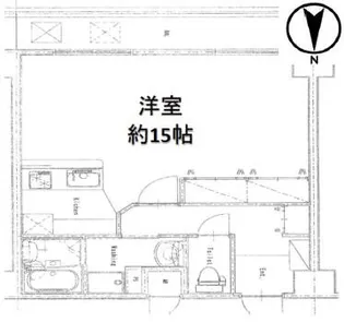 内外うつぼビル【11階】の間取り