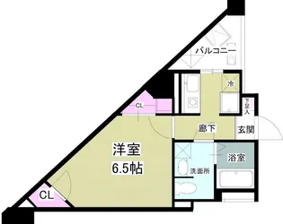 ORYZA肥後橋【3階】の間取り