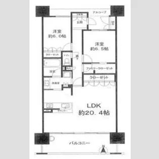 ジオ新町【19階】の間取り