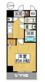 エスライズ難波【10階】の間取り