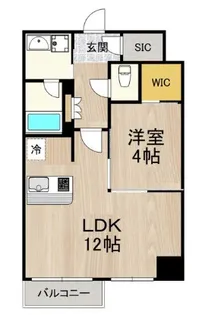 LEGALAND+難波南【3階】の間取り