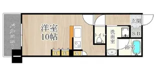 CITY SPIRE難波WEST【4階】の間取り