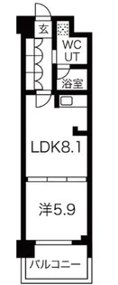 エグゼレジデンスタワー【17階】の間取り