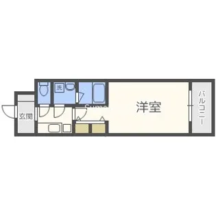 セイル淀屋橋【6階】の間取り