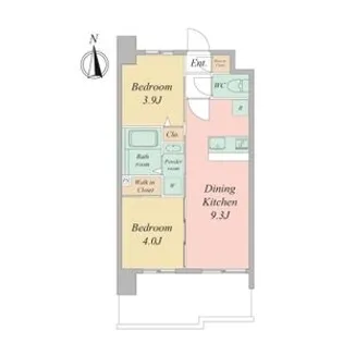 セレニテフラン谷町四丁目アリエ【8階】の間取り