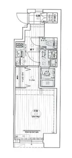エステムコート南堀江3CHURA【7階】の間取り