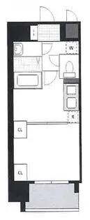グランカリテ日本橋Ⅱ【8階】の間取り