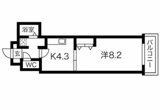 プレアデス本田【4階】の間取り