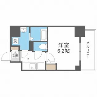 エスリード松屋町グレイス【5階】の間取り